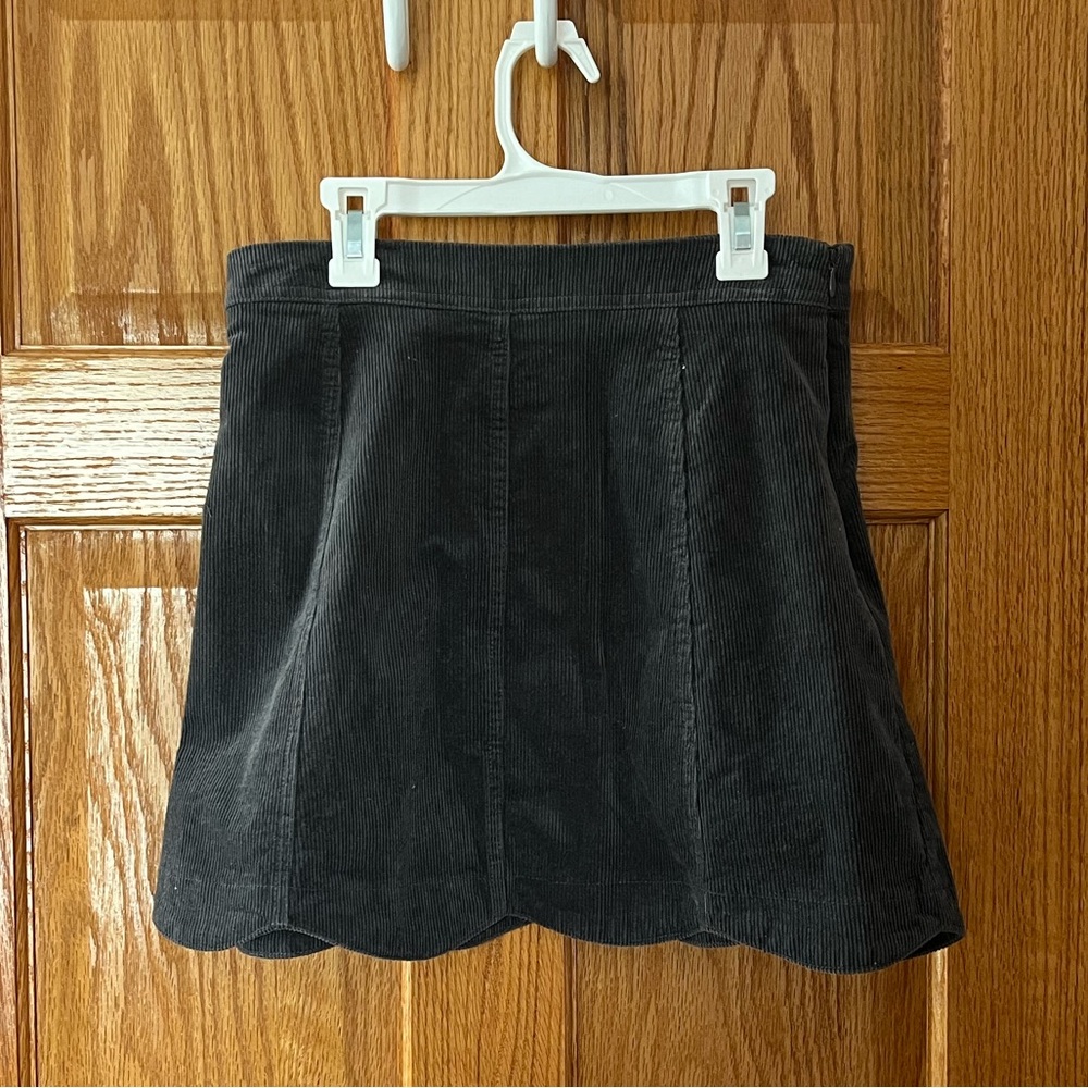Corduroy Scallop Skirt